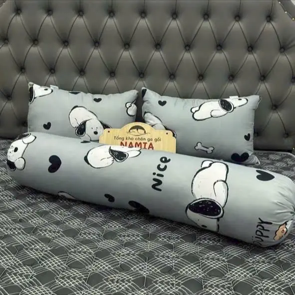Combo 2 Ruột Gối  Đầu,1 Gối Ôm poly cotton mềm mại, êm ái 3