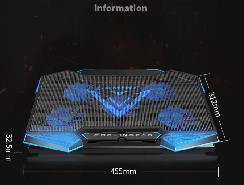 Product Introduction of Laptop Radiator Gaming Notebook 15.6-Inch Computer E-Sports 17.3 Base with Fan Mute Height Increasing Portable 10