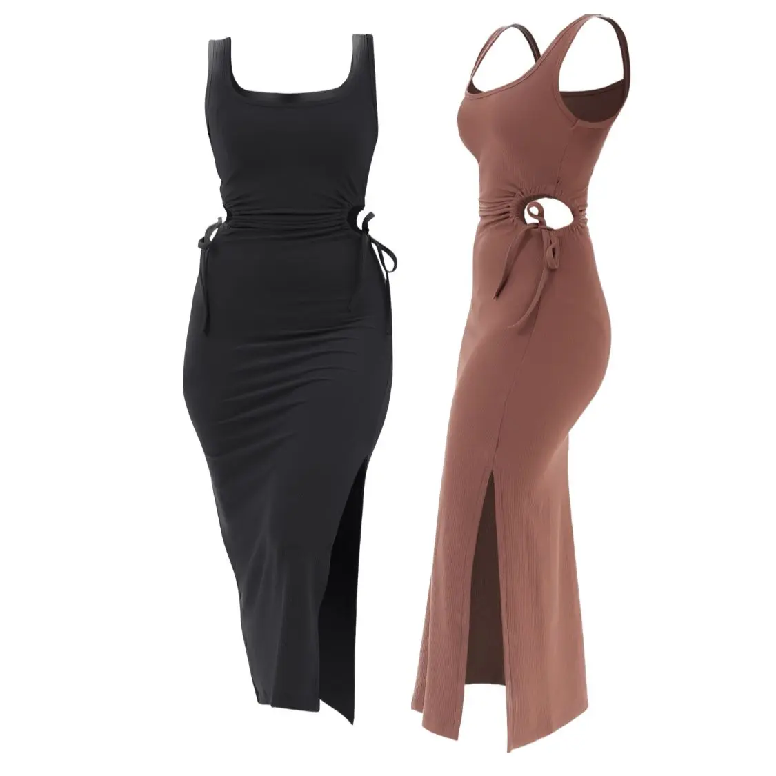 [GURLBUCKET] Dojja Dress / Long Dress / Rib Scuba "Pakaian Wanita"