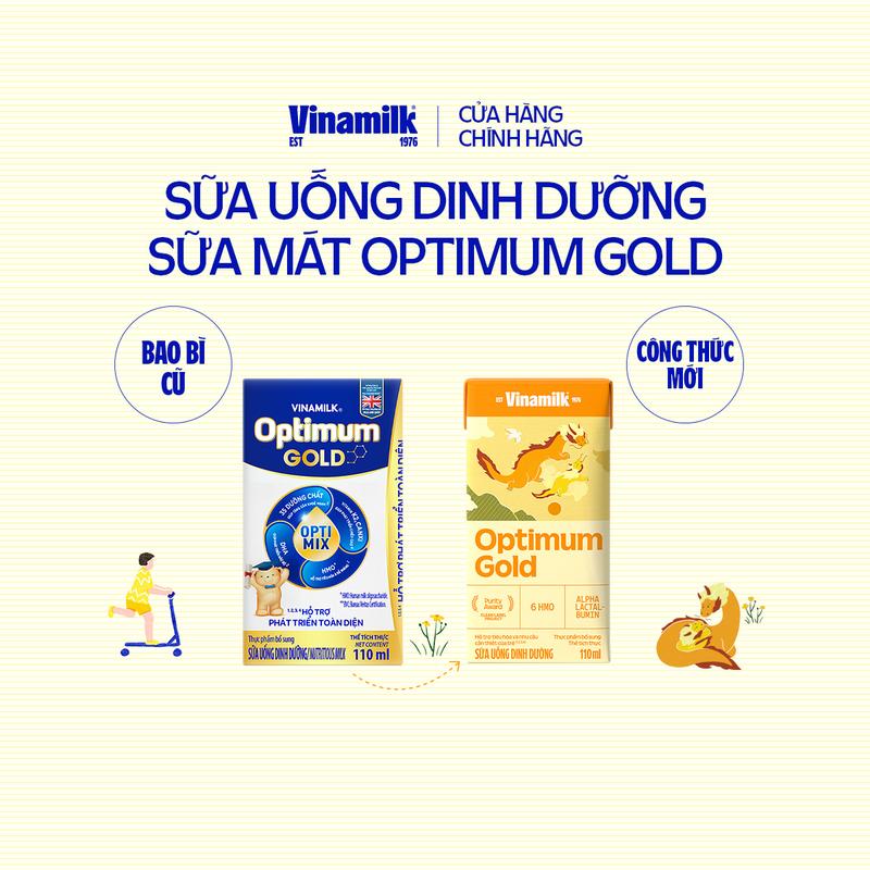 Thùng 48 hộp Sữa nước Vinamilk Optimum Gold 110ml