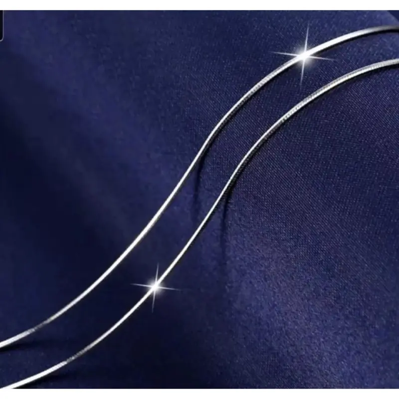COD Asli 100% RODIUM Import-Kalung Rantai Emas Putih Tanpa Pudar-Kalung Belut Halus-Kalung rodium Anti Karat-Kalung Bulat-Kalung Cowok Pria Keren-Kalung Liontin Terbaru 2021-Kalung Titanium Garansi Anti Karat-Kalung Halus Tipis Kecil Panjang 45 50 60 cm 2