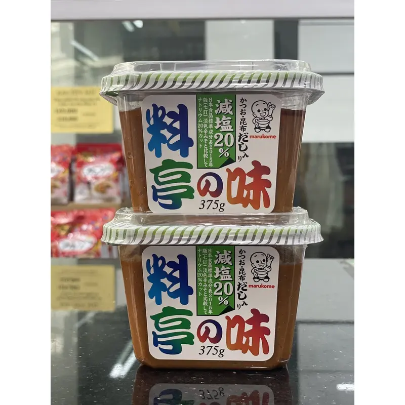 Tương Miso giảm muối Marukome Ryotei-No-Aji  375g ,Miso Dashi vị truyền thống 750g  - Gyomu Japan 3