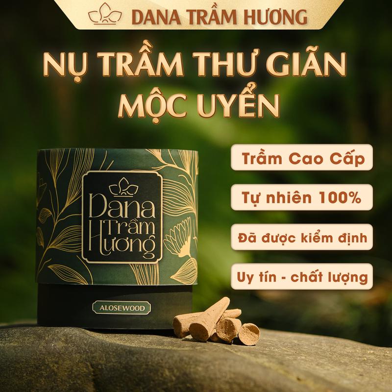Nụ Trầm Hương Thư Giãn Tự Nhiên - Loại Đặc Biệt DANA MỘC UYỂN, Nụ Sạch, Ít Khói, Hương Thơm Ngọt Dịu, Phong thủy 0