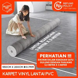 Karpet Lantai Vinyl Gulungan 5.5 Meter x 2 Meter Dengan Ketebalan 0.7 Mm