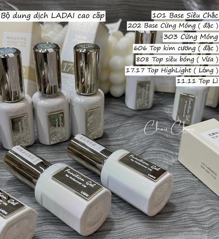  Top Ladai. Base top Ladai cao cấp. Top siêu bóng ladai Cứng Móng ladai Phụ kiện nail chính hãng 