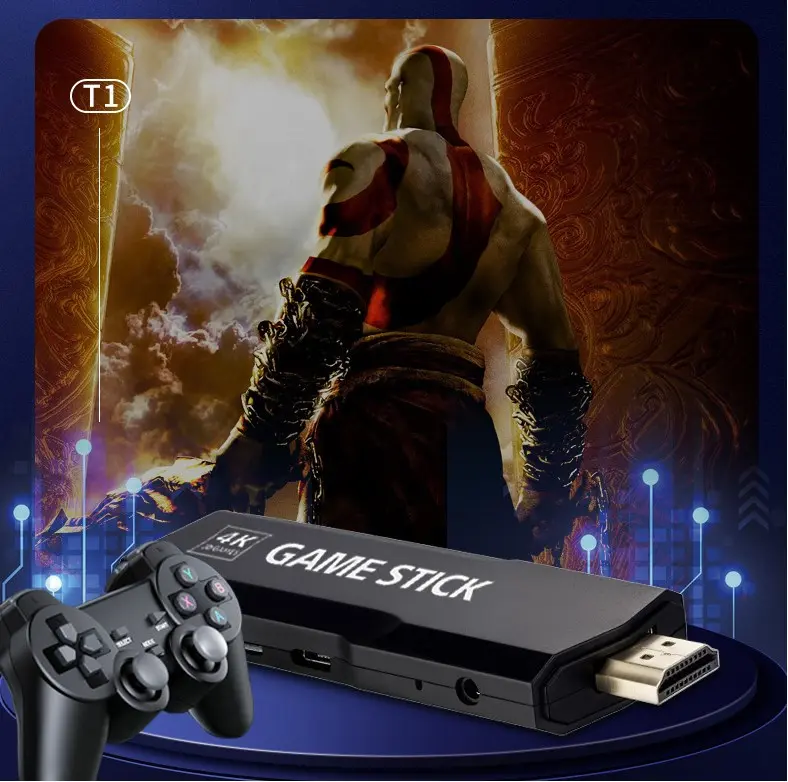 4K Game Stick Gen 2 30000 40000 Games Gamepad Console generasi kedua Video box retro Jadul ctr we dual berdua wireless hadiah anak lelaki ulang tahun birthday 3
