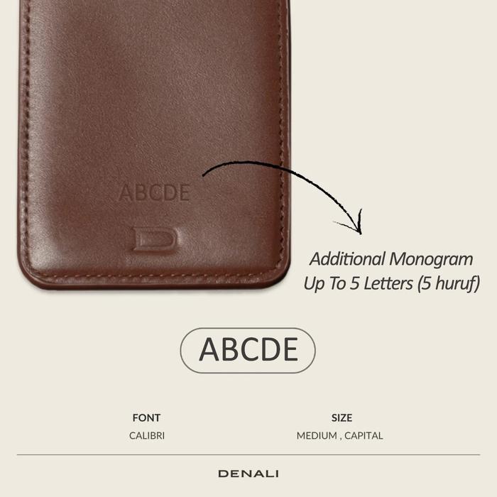Gambar Denali - Additional Emboss Monogram Untuk Lanyard/Dompet dari Denali Bags Kota Bandung Tokopedia