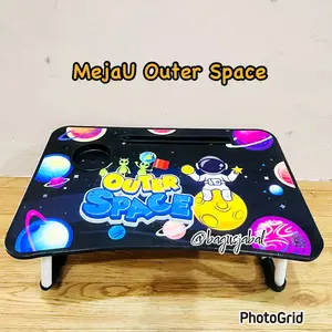 Meja Lipat Portable Meja Laptop Lipat Folding Table Meja Belajar Anak Motif 48x32x20cm V01 SM
