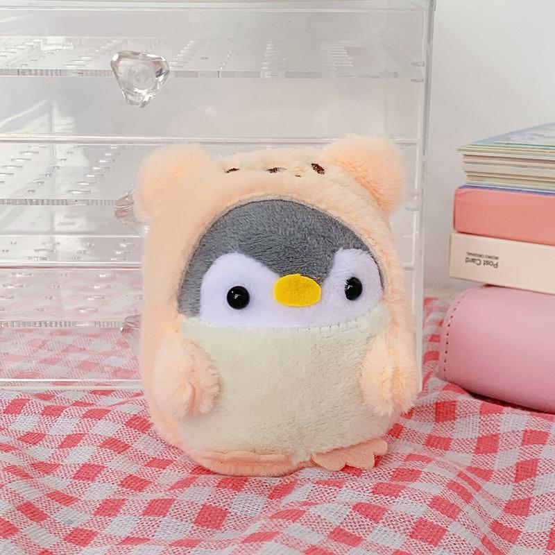 Product Introduction of New Cute Plush Toy Bear Transforms into Penguin Backpack Doll Plush Pendant Grab Machine Doll Wholesale 6