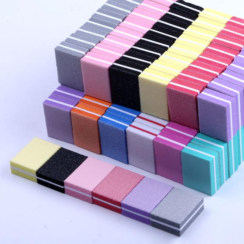 Product Introduction of Mini Double-sided Sanding Files Manicure Tool Buffer Strips Nail Sanding Buffer Mini Nail File Polishing block Nail Polish 9