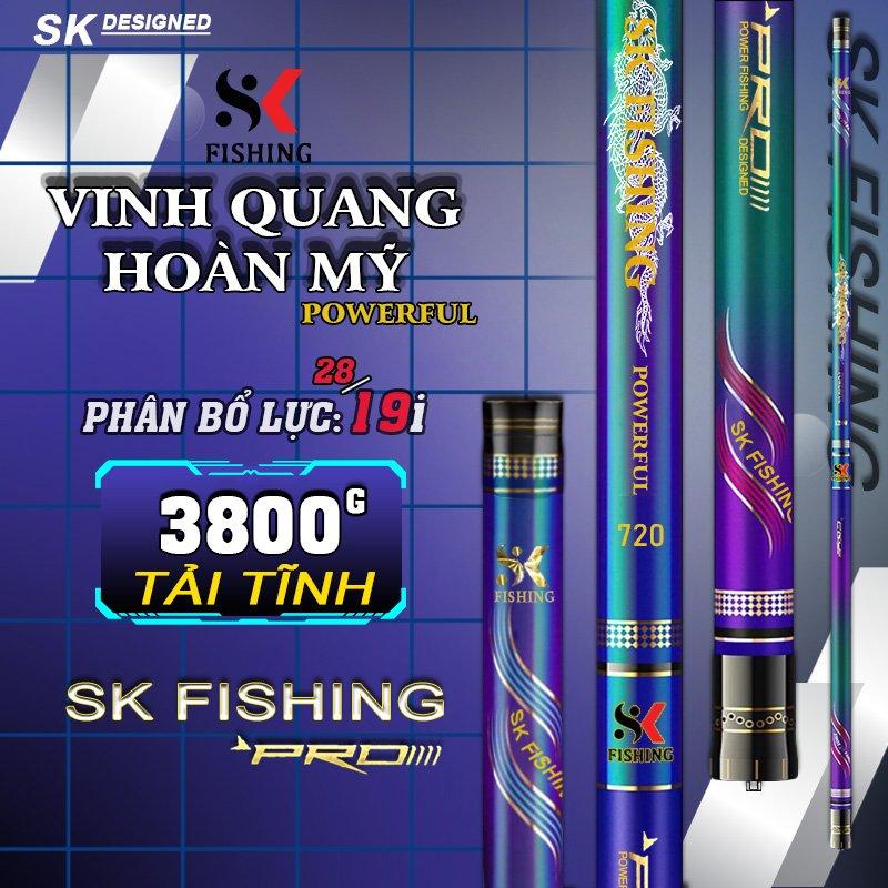 Cần câu đài SK Fishing Vinh Quang Hoàn Mỹ câu tổng hợp nhẹ tải cá tốt CC01