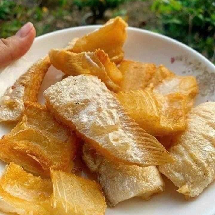 KHÔ ỨC CÁ DỨA DÀI ( mỡ cá bassa) 1kg 2 túi 500gr ( khô mặn dùng để ăn cơm )