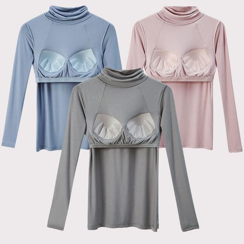 Product Introduction of Modal Women's Turtleneck Long-sleeved Bottoming Shirt Autumn and Winter Integrated Thermal Underwear Clothes 5