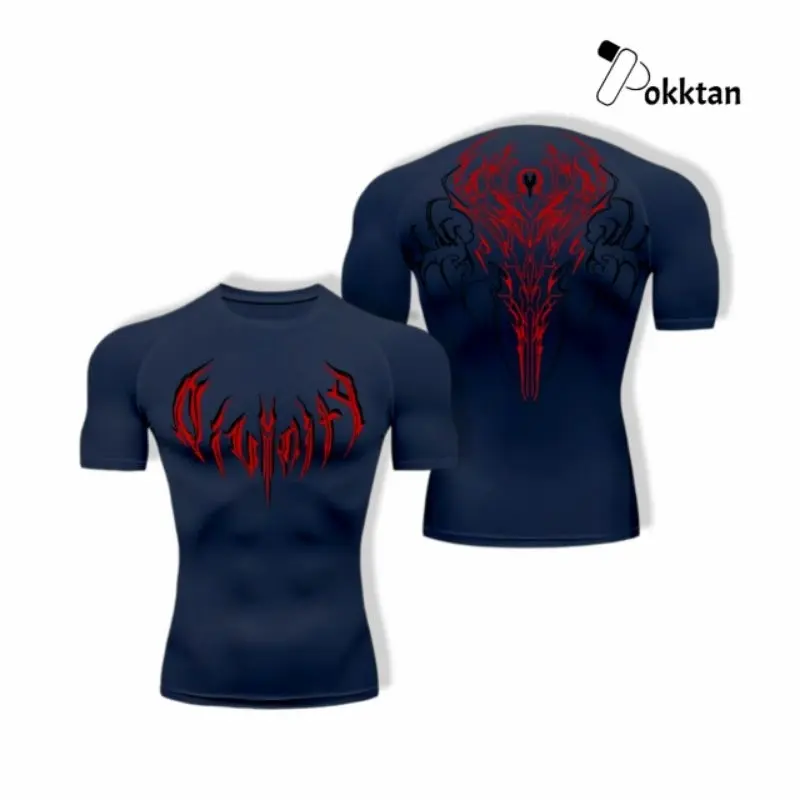 Breathe Divinity v3 Metallic Font Short Sleeve Compression Shirt