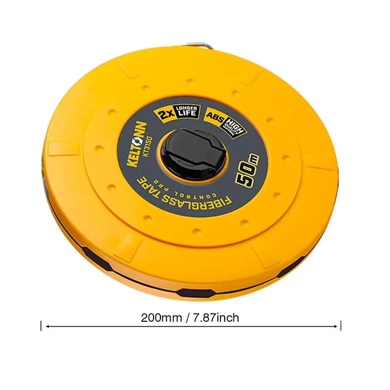 Fiber Ruler, 50M Disc-shaped Leather Tape Measure, Soft Ruler, Retractable Ruler, Engineering Measurement Tool 1