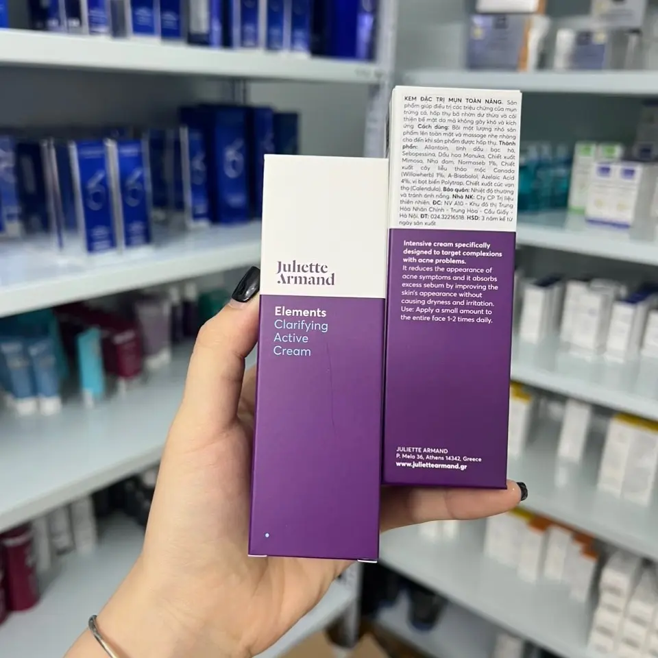 [Hàng Công Ty] Kem dưỡng dành cho da mụn toàn năng - Clarifying Active Cream Juliette Armand 50ml