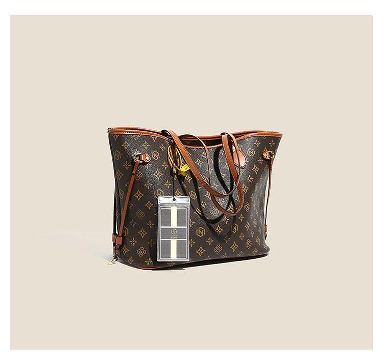 Product Introduction of Túi Tote Cầm Tay Hong Kong, Giá Cả Phải Chăng, Sang Trọng, Cao Cấp, Phong Cách Cổ Điển Da Thật, Thời Trang, Dễ Phối Đồ Thích Hợp Đi Lại, Dung Lượng Lớn, Không Thấm Nước, Túi Đeo Vai Nữ 14