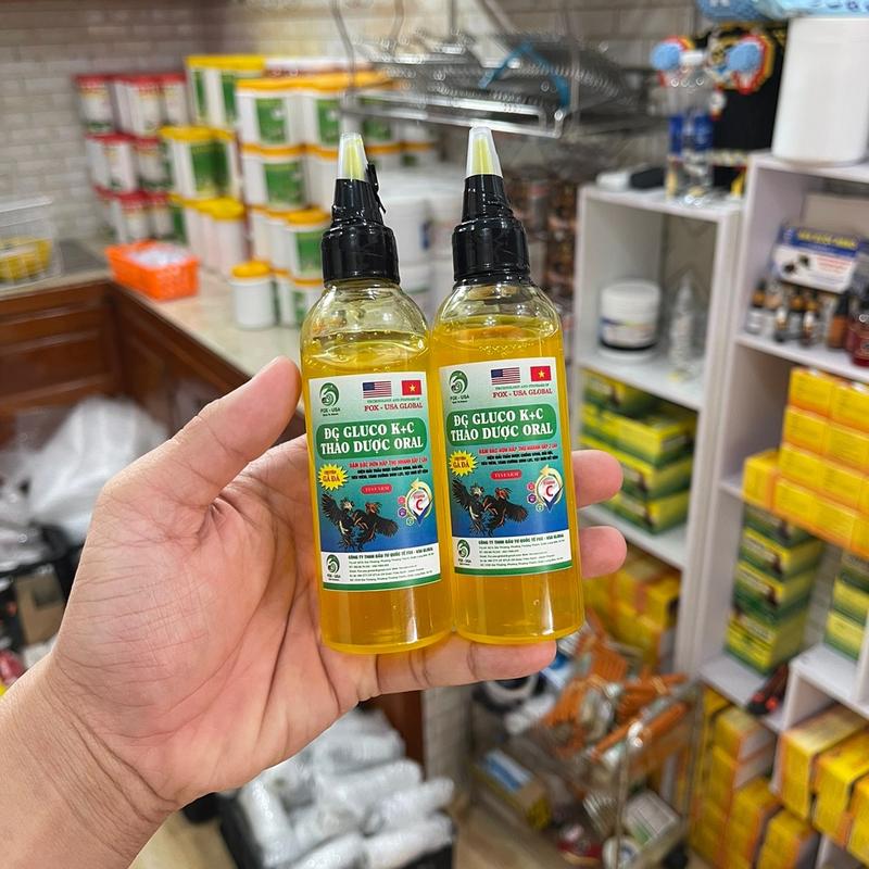 Compo 2 Chai Vitamin GlucoKC Thảo Dược Tinfarm Cung Cấp Dinh Dưỡng Cho Gà 100ml