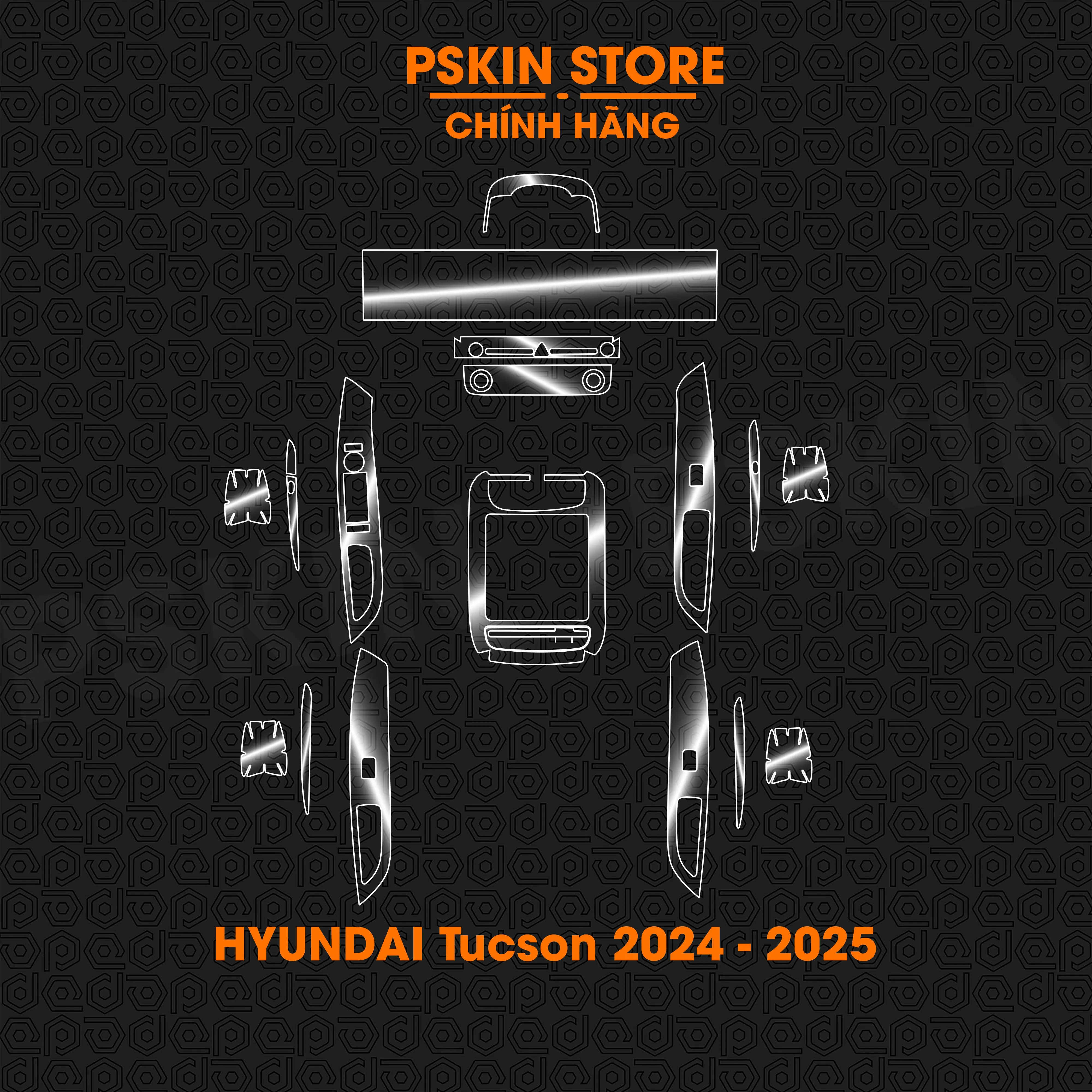 Hyundai Tucson 2024-2025 Facelift dán full PPF bảo vệ nội thất tránh trầy xước, che vết xước hiệu quả bảo vệ cực tốt Nhãn Dán