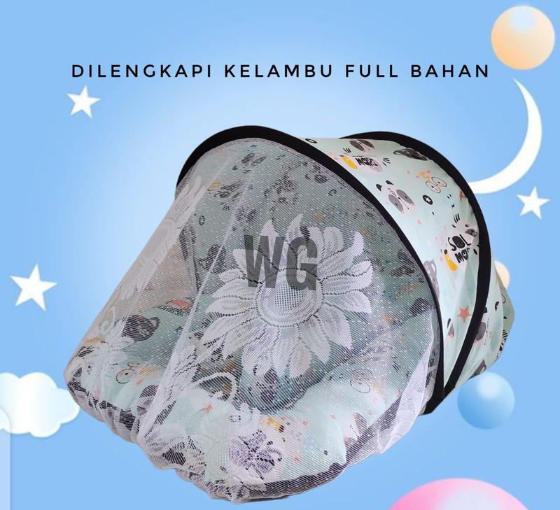 Kasur Kelambu Bayi Set Bantal Guling Model Kolam BAHAN katun PREMIUM 1