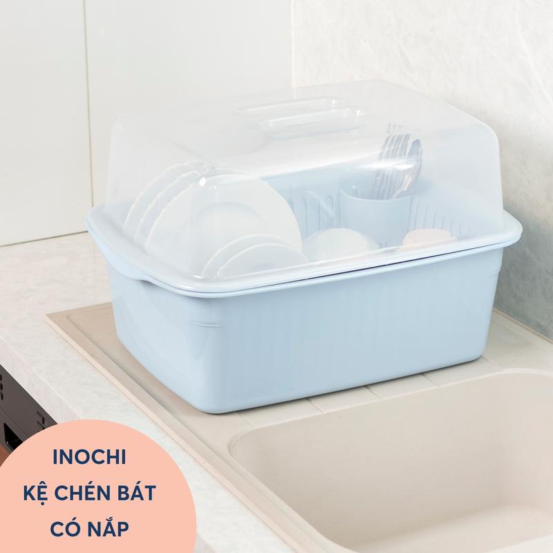 Kệ chén bát (có nắp) Inochi - Tokyo Kitchen Chống Bụi chất liệu nhựa PP nguyên sinh
