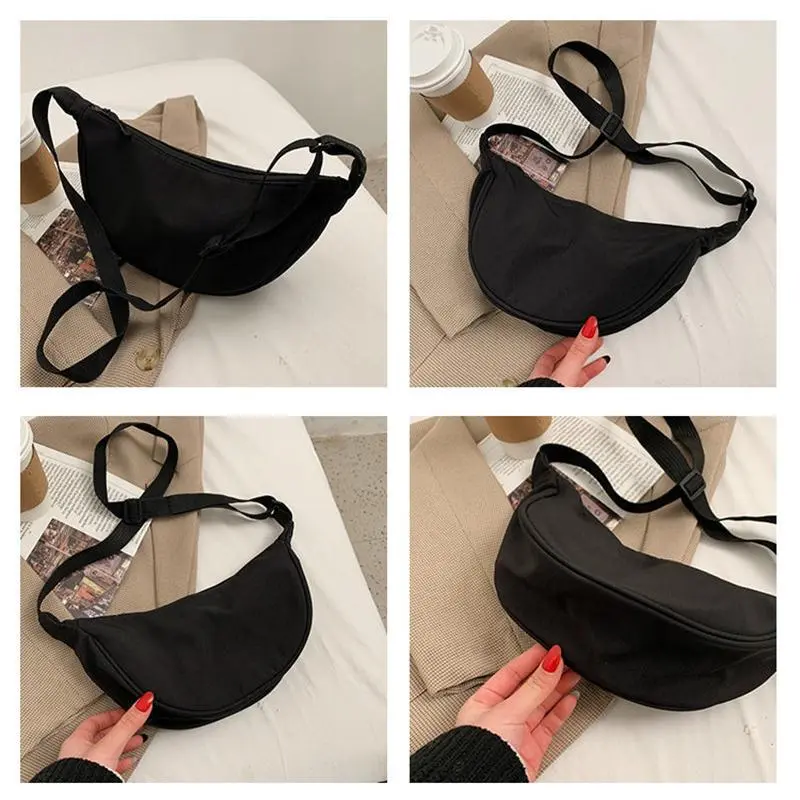 Túi Messenger, Chất Liệu Nylon, Nhẹ, Túi Kẹp Nách, Thiết Kế Đơn Giản, Túi Đeo Vai, Chất Liệu Vải Bố Bag Nữ 8
