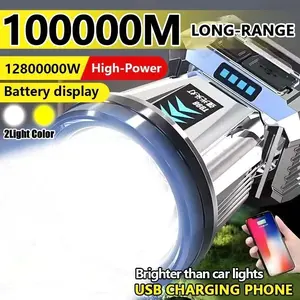 ✅Diterangi Selama 300 Jam✅1000W Senter Tahan Air Led Super Terang Luar Ruangan Yang Dapat Diisi Ulang Usb Senter Kepala Senter Berkemah