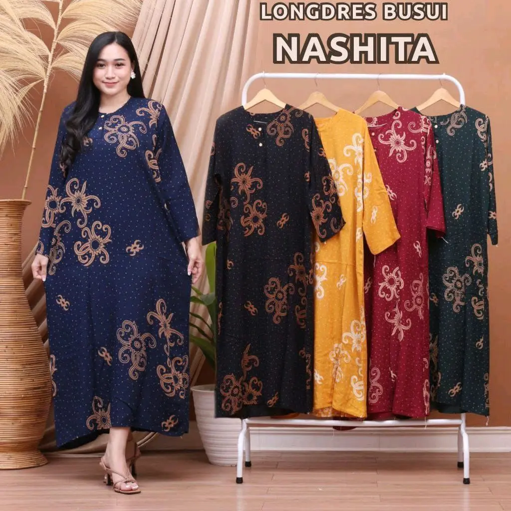 longdress terbaru baju batik pekalongan batik modern murah berkualitas rayon baju wanita masa kini