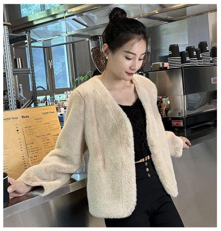 Product Introduction of Áo Khoác Lông Thú Thân Thiện Với Môi Trường, Dành Cho Nữ, Ngắn, Nhồi Bông Lông Chồn Giả Cao Cấp, Đa Năng, Áo Cardigan Bông Chần Bông, Thích Hợp Cho Mùa Thu Và Mùa Đông, Hàng Mới Về Năm 2024 16