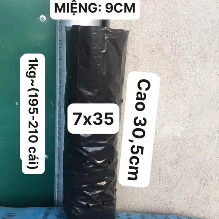 túi ươm cây mã 7.35 ( 1 kg được 210 cái) 2