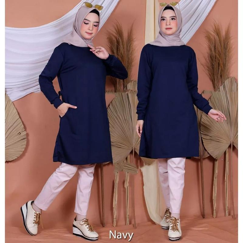 Product Introduction of kaos tunik wanita polos ukuran XL fit to XXL dan 3XL 10