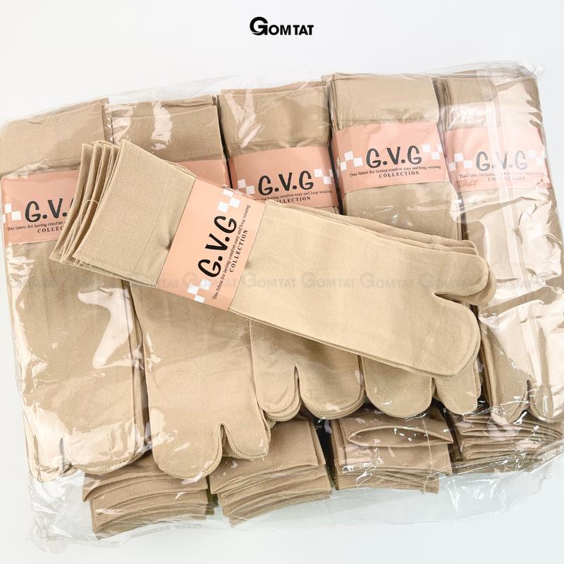 Combo 10 tất nữ xỏ ngón chống nắng, tất cổ cao da chân, tất xỏ ngón nữ, vớ nữ chống nắng vải cotton dày dặn, mềm mịn cực êm chân, Women, Voi - LISU-TATNGON-GVGLUNG