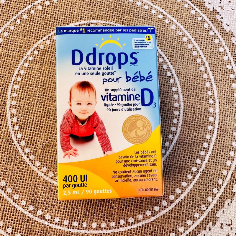 Siro bổ sung vitamin D3 Baby Ddrops bản Canada 2.4ml cho bé