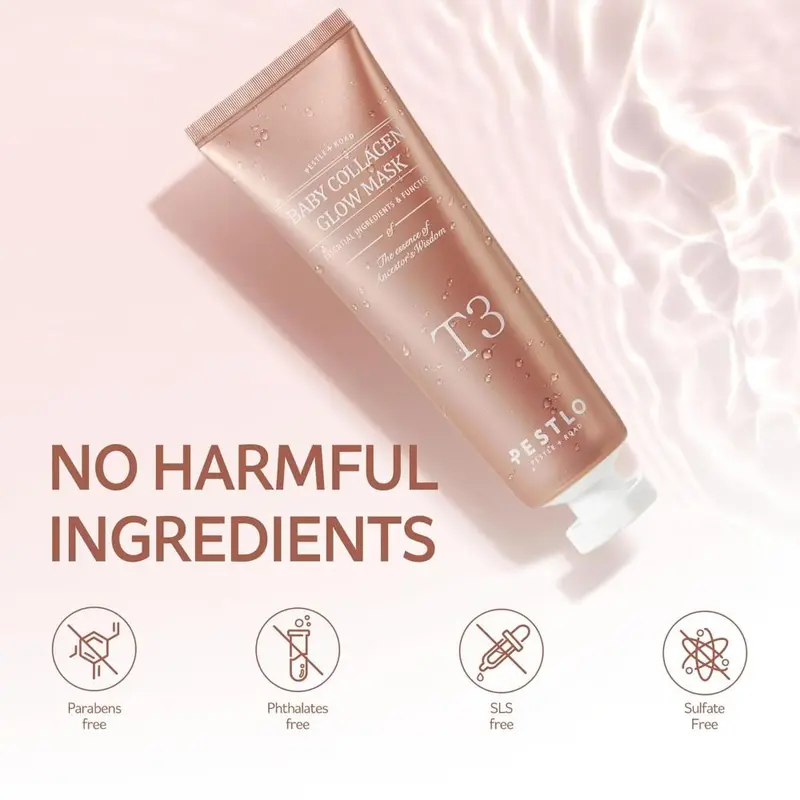 Kem Phát Sáng Collagen Cho Em Bé Với Cọ, Mặt Nạ Da Collagen Lột, Đàn Hồi Và Sức Mạnh, Da Phát Sáng, Collagen Aginon Volufiline, Bọc, Gói Mặt Nạ Lột Cho Mặt, Hàng Mới Về 5