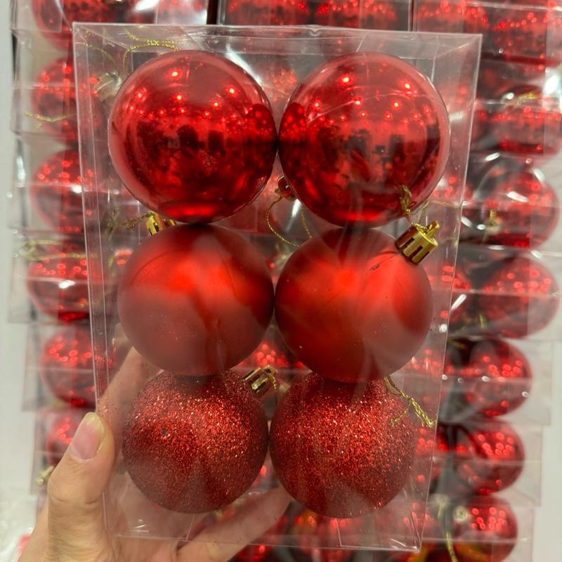 Hộp Châu (Đường Kính 6cm) Trang Trí Noel Giáng Sinh 4