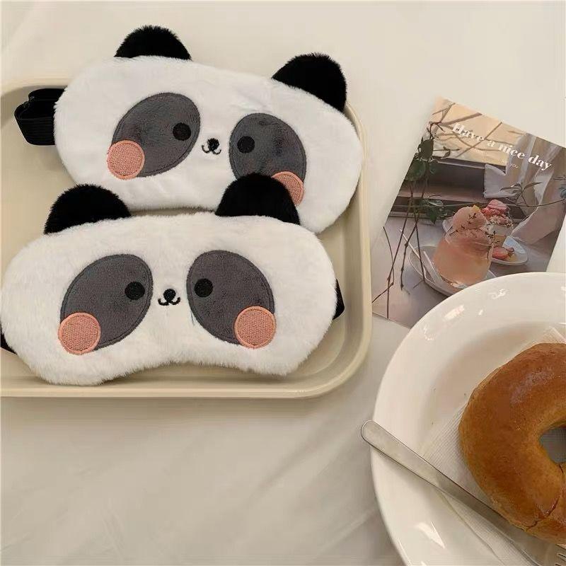 Topeng Mata Panda, Reka Bentuk Comel untuk Wanita, Penyekat Cahaya ...