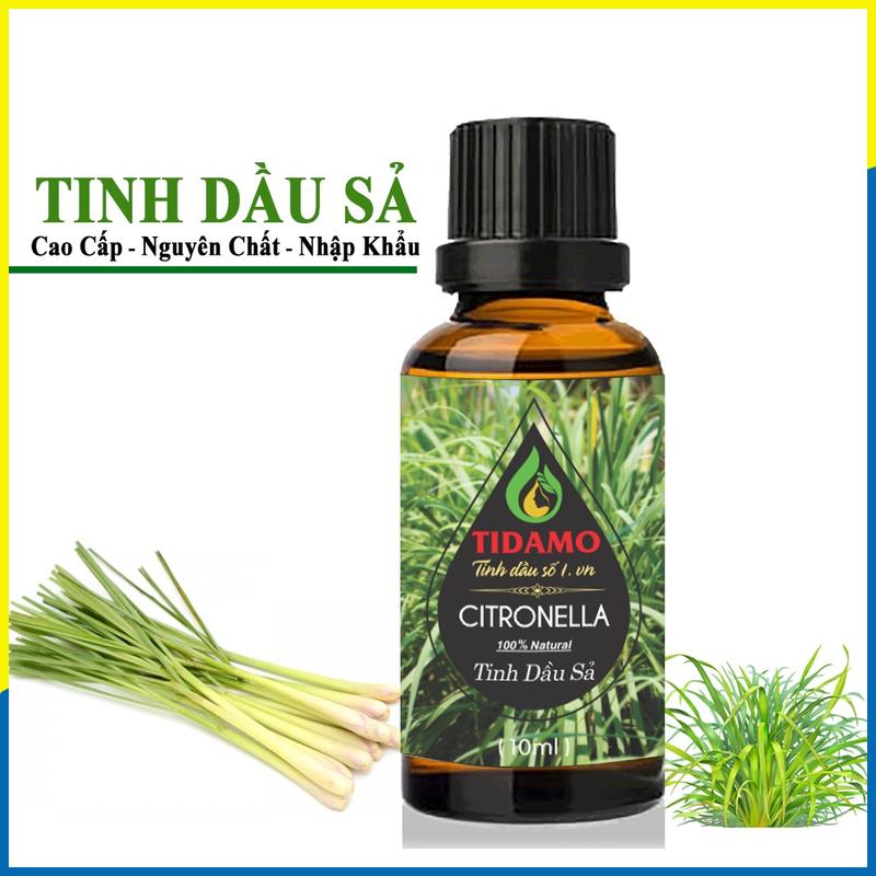 Tinh Dầu Đuổi Muỗi Sả Java 10ml Xông Thơm Phòng Thư Giãn - Tinh Dầu Sả Nguyên Chất Chính Hãng TIDAMO Có Kiểm Nghiệm Chất Lượng
