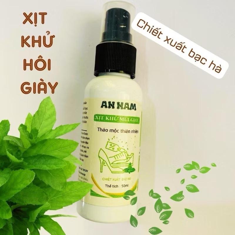 Xịt Khử Mùi Hôi Giày Thảo Dược - Chống Hôi Chân - Ngăn Tiết Mồ Hôi Lòng Bàn Tay Bàn Chân - Dung Tích 50ml