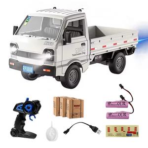Camión todoterreno de control remoto con luces LED, rociador, puertas abribles, auto para derivas, escala 1:16, control remoto 2.4GHz, regalos de cumpleaños, regalos de Navidad