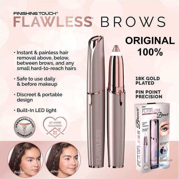 Gambar (BISA COD) ALAT PENCUKUR CUKUR CUKURAN ALIS ELEKTRIK / FLAWLESS EYEBROW ELECTRIC BROW REMOVER / BROWS TRIMMER dari Maksimal.Murah Kota Administrasi Jakarta Barat Tokopedia