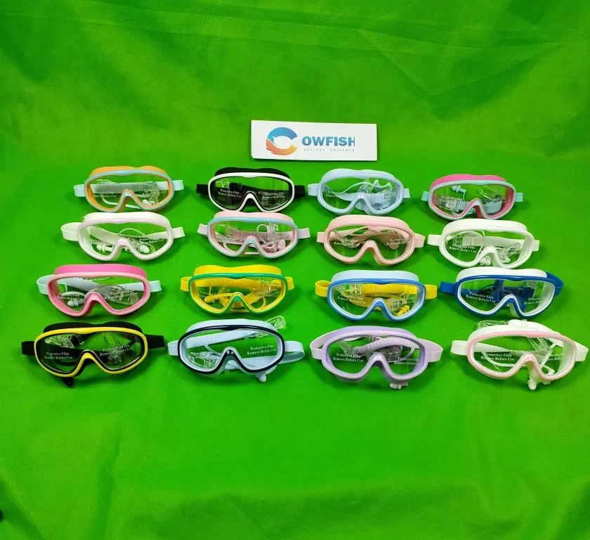 COWFISH Kacamata Renang Anak Y-096 Big Frame Swimming Goggles Bingkai Besar Lensa FREE BOX