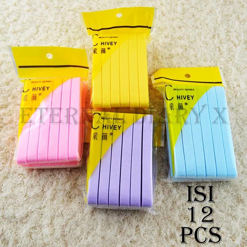 ED - 1 LUSIN 12 BIJI - SPONGE FACIAL STICK / SPONS KENTANG FACIAL / SPONS FACIAL PEMBERSIH MUKA 0