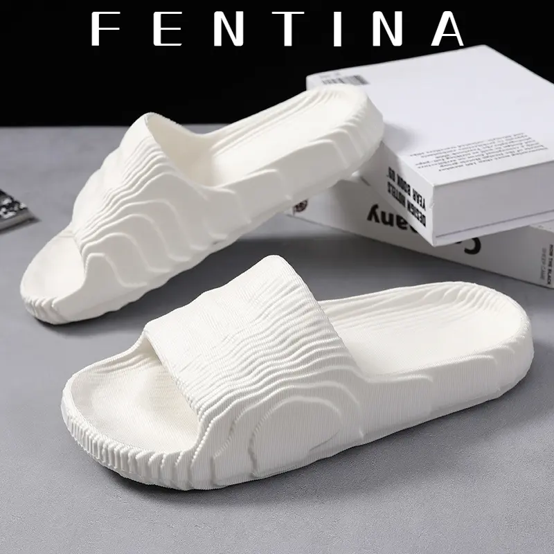 Takidtoo Sandal Platform Pria Sandal Slide Pria Anti Licin Sendal Flat Selop Rumah Wanita Slop Terbaru Wanita Sandal Slip Pria Shoes 4