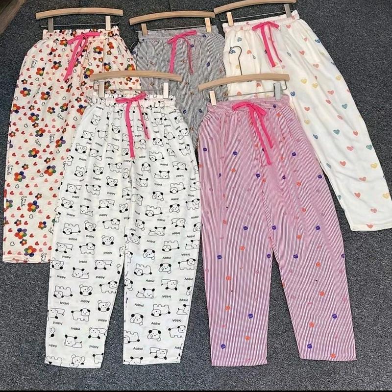 Mã Mới Quần baggy đũi thô mới nhẹ mát Women Pants Nữ Tim