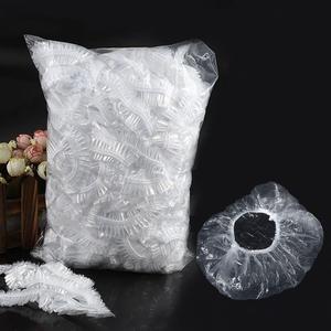Disposable Shower Cap, Clear Bath Cap For Travel, Multi-purpose Shower Cap, Bathroom Supplies