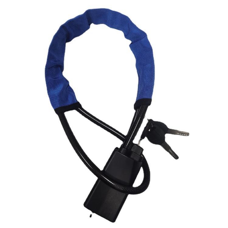 Motor Steering Wheel Lock Steel Cable Rope Lock Bold Car Anti-Theft Safety Belt Card Shackle Universal Car Lock 8