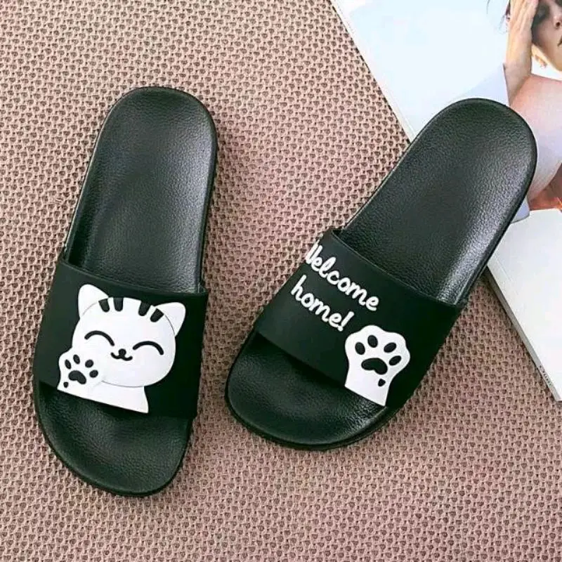 sandal wanita WELCOME HOME,remaja,dewasa,fleksibel,antislip,ringan, Karet Shoes,alaskaki