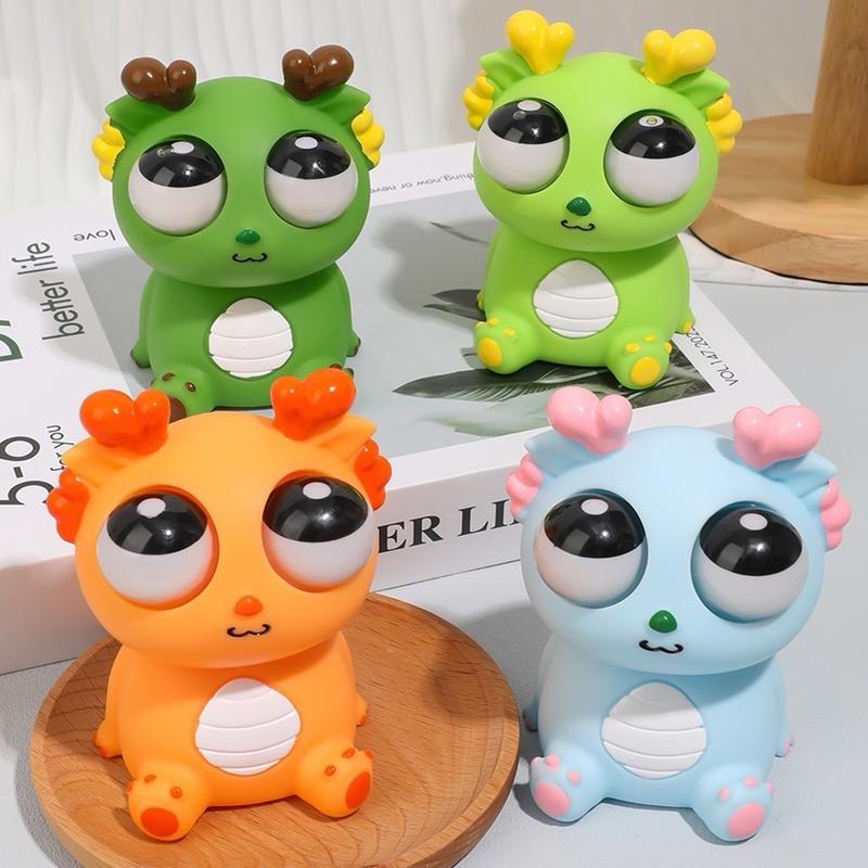 Đồ Chơi Nắn Bóp Đàn Hồi Mắt Lòi Xả Stress Hình Rồng Đáng Yêu Giảm Stress Toy