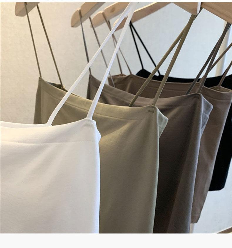 Product Introduction of Áo Vest Hai Dây Có Đệm, Phong Cách Hàn Quốc, Dành Cho Nữ, Có Thể Mặc Bên Trong Hoặc Mặc Ngoài Trời, Áo Ngực Định Hình Lưng Mùa Hè, Đồ Lót Một Mảnh, Mỏng Mm, Thích Hợp Mặc Ngoài Trời, Áo Ống Top Women 2
