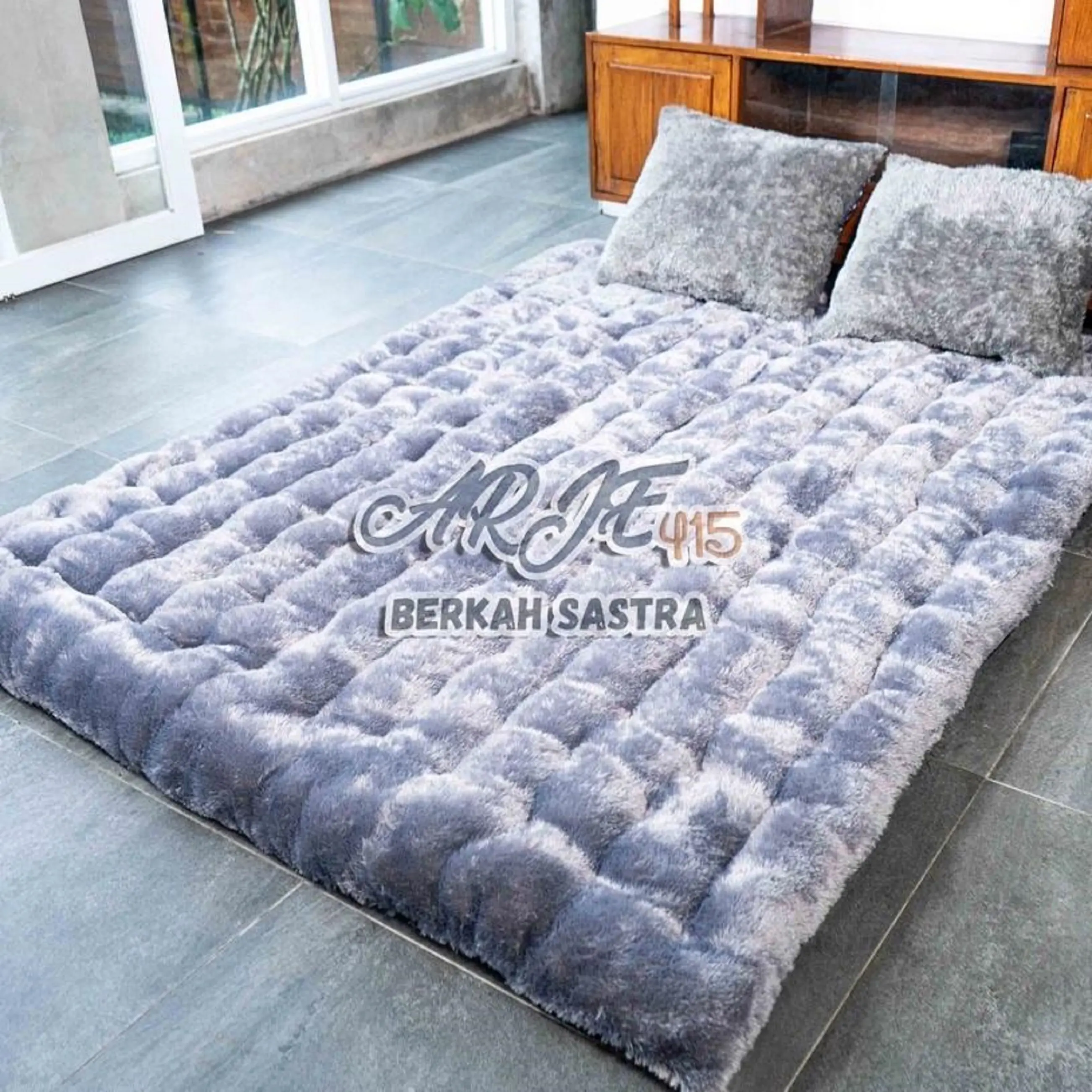 Furniture Kasur Lantai Mewah BAhan Rasfur BIG SIZE 200x180x12 cm BONUS 2 BANTAL Ongkir Termurah matras